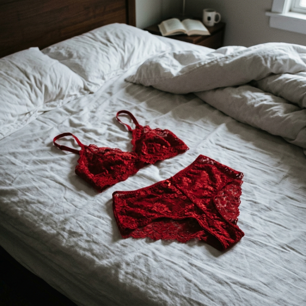 Raw smartphone photo of lingerie